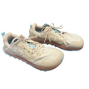 Altra Lone Peak 7 Womens Trail Running Shoes Tan Blue AL0A7R7G922 Women's 10.5